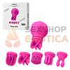 Vibrador con accesorios estimulantes